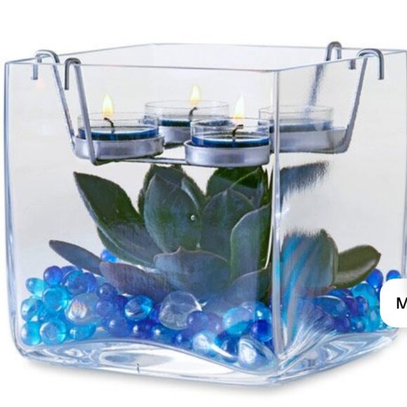 Partylite Clearly Creative Cube Tealight Holder New in Box Decor - Picture 1 of 11